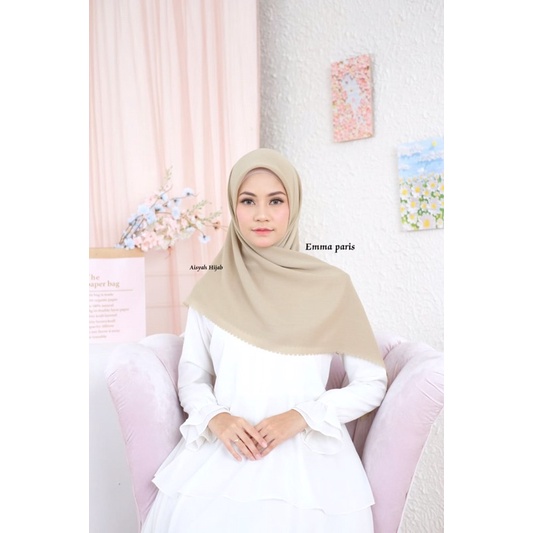 Agen Hijab Segiempat Emma Paris Aisyah Jilbab Segiempat Polos Paris Voal Terlaris Termurah