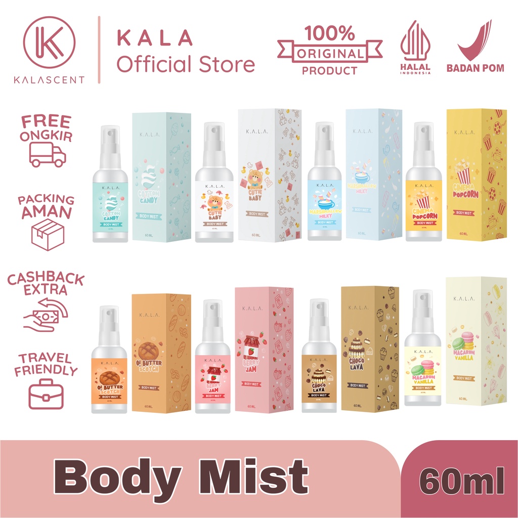 KALA Body Mist Fruity And Mix Series