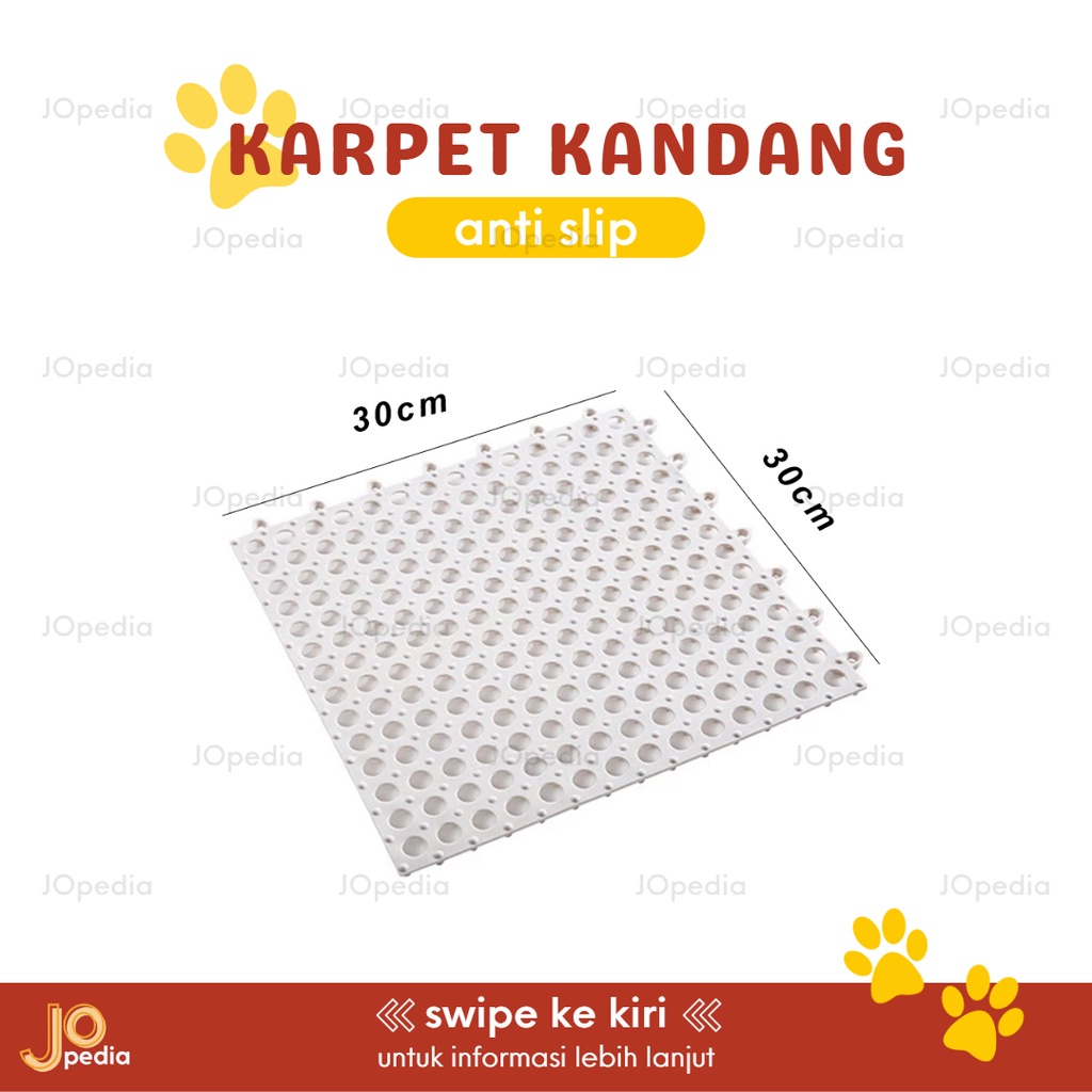 KARPET KANDANG ANTI SLIP Alas Kandang Kucing Anjing Karet Interlock