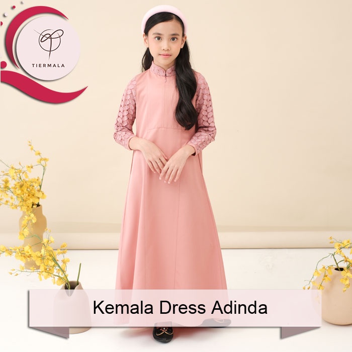Tiermala - Kemala Dress Adinda Sarimbit Series - Gamis Anak/ Cotton Yasmin Terlaris