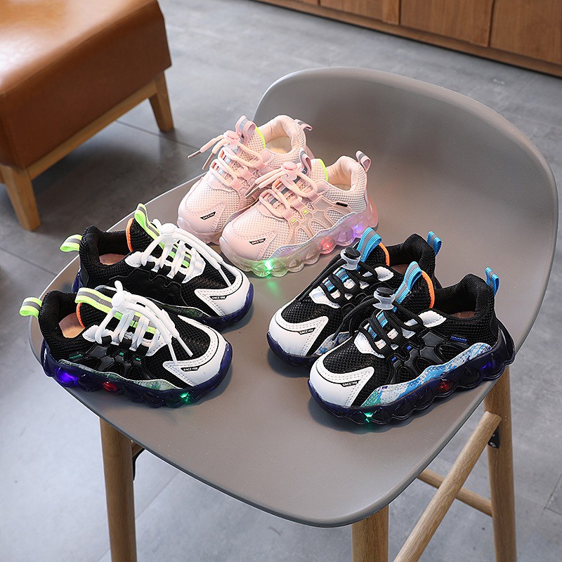 Sepatu Anak Led Sneakers Anak Perempuan Laki-Laki