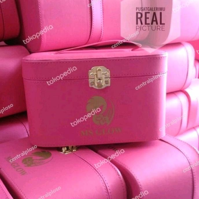DISKON Tas Kosmetik Box Makeup MsGlow Besar