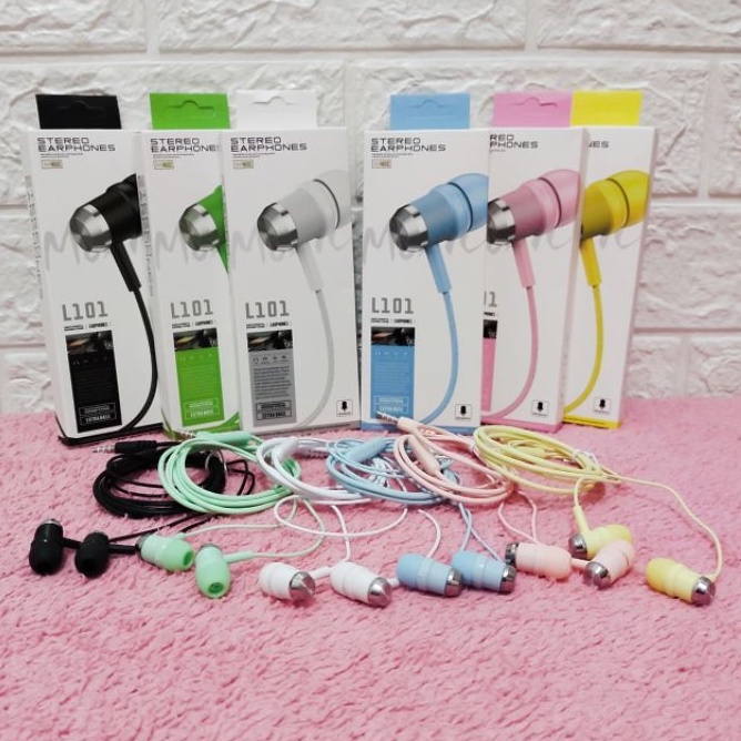 Headset Handsfree Macaron L101 Earphone