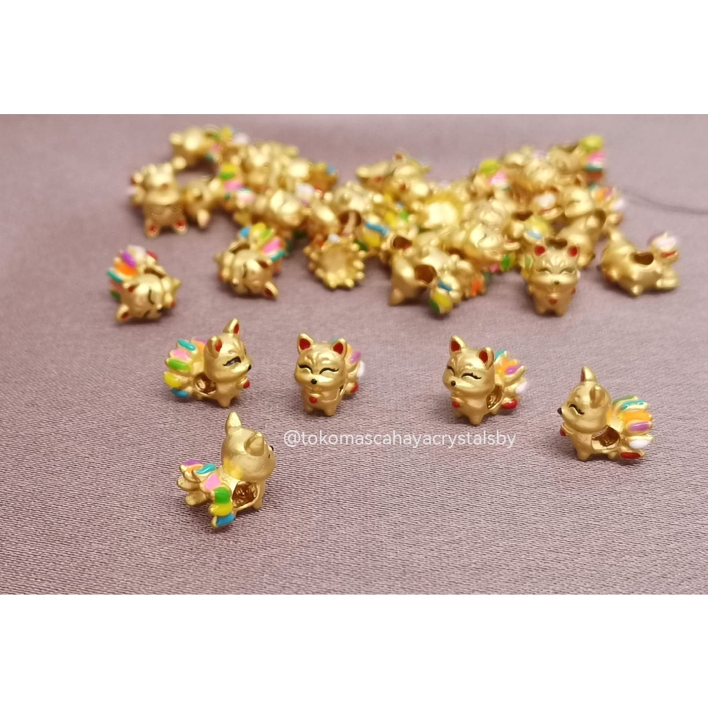 Charm Fox / Rubah / Kyubi Emas kadar 24k HK Hongkong 999% 999