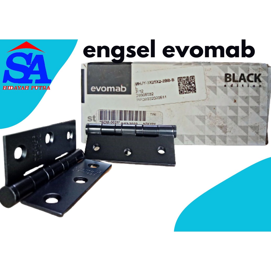 ENGSEL EVOMAB BLACK EDITION /ENGSEL PINTU ATAU JENDELA ENGSEL EVOMAB ENGSEL BESI ENGSEL