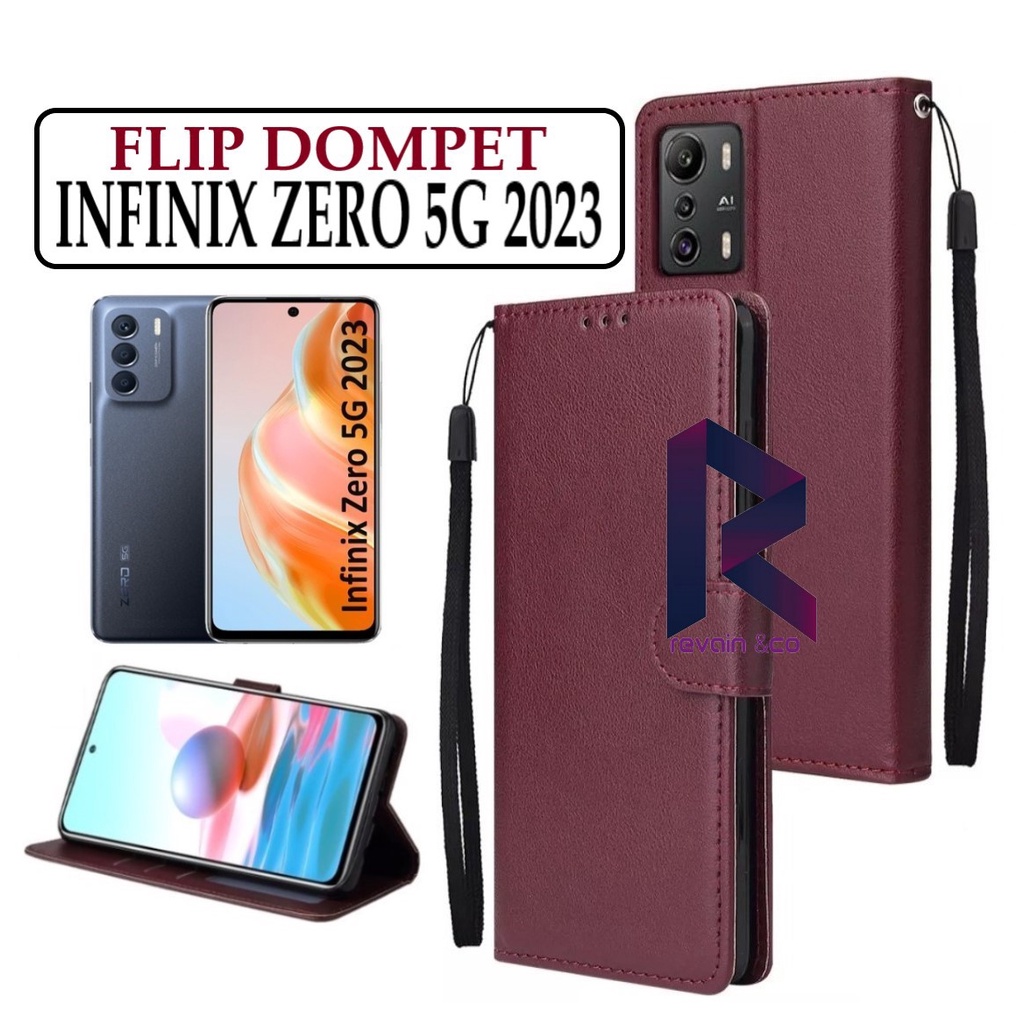 FLIP COVER INFINIX ZERO 5G 2023 FLIP WALLET LEATHER KULIT PREMIUM SARUNG BUKA TUTUP KESING HP FLIP CASE INFINIX ZERO 5G 2023