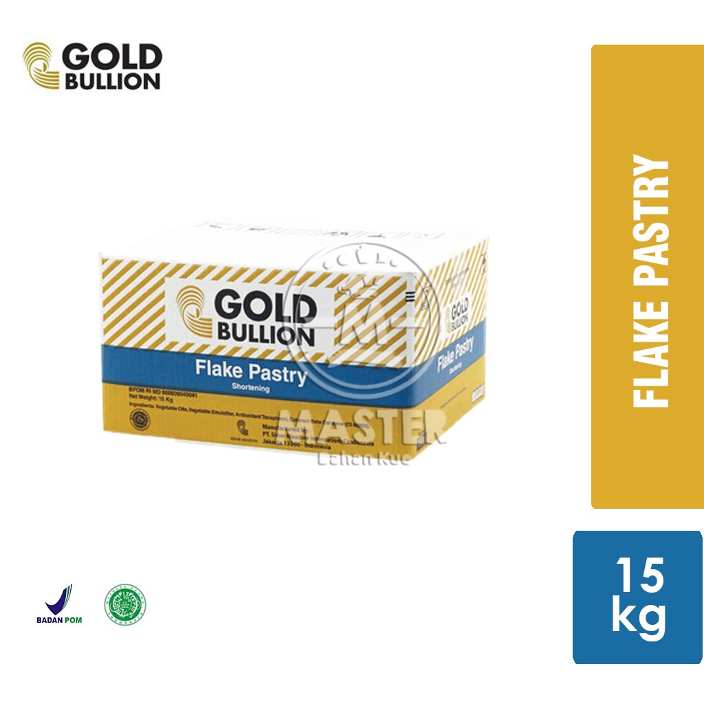 

Gold Bullion Flake Pastry / Korsvet / Shortening Pastry [1 Dus 15 kg]