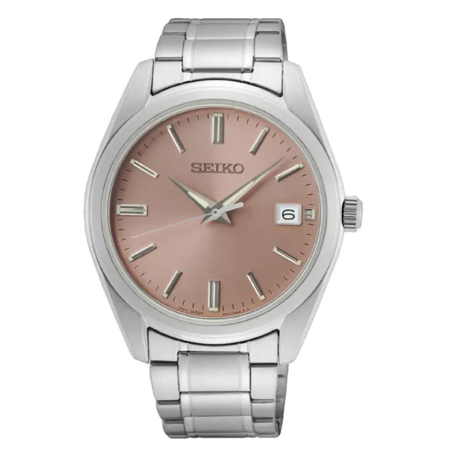 Seiko Pria SUR523P1 Quartz Sapphire Salmon Dial SUR523