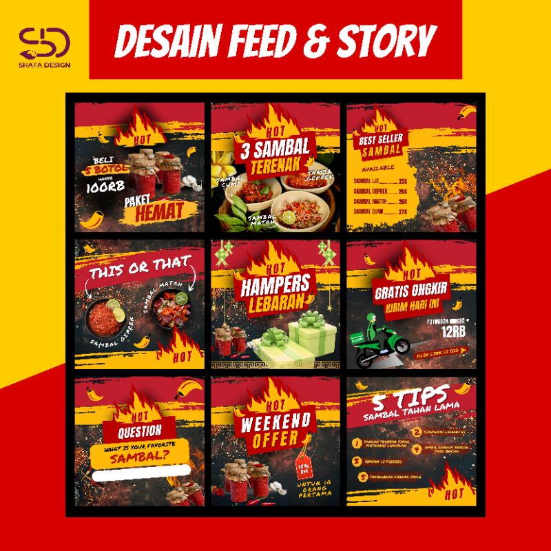 DESAIN FEED IG BISA CUSTOM