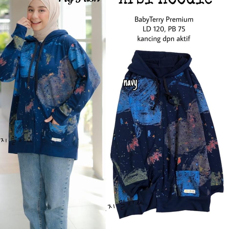 KAOS HOODIE WANITA / KAOS LENGAN PANJANG / HOODIE JUMBO WANITA ‑ SGS.21Ma23ᴹ