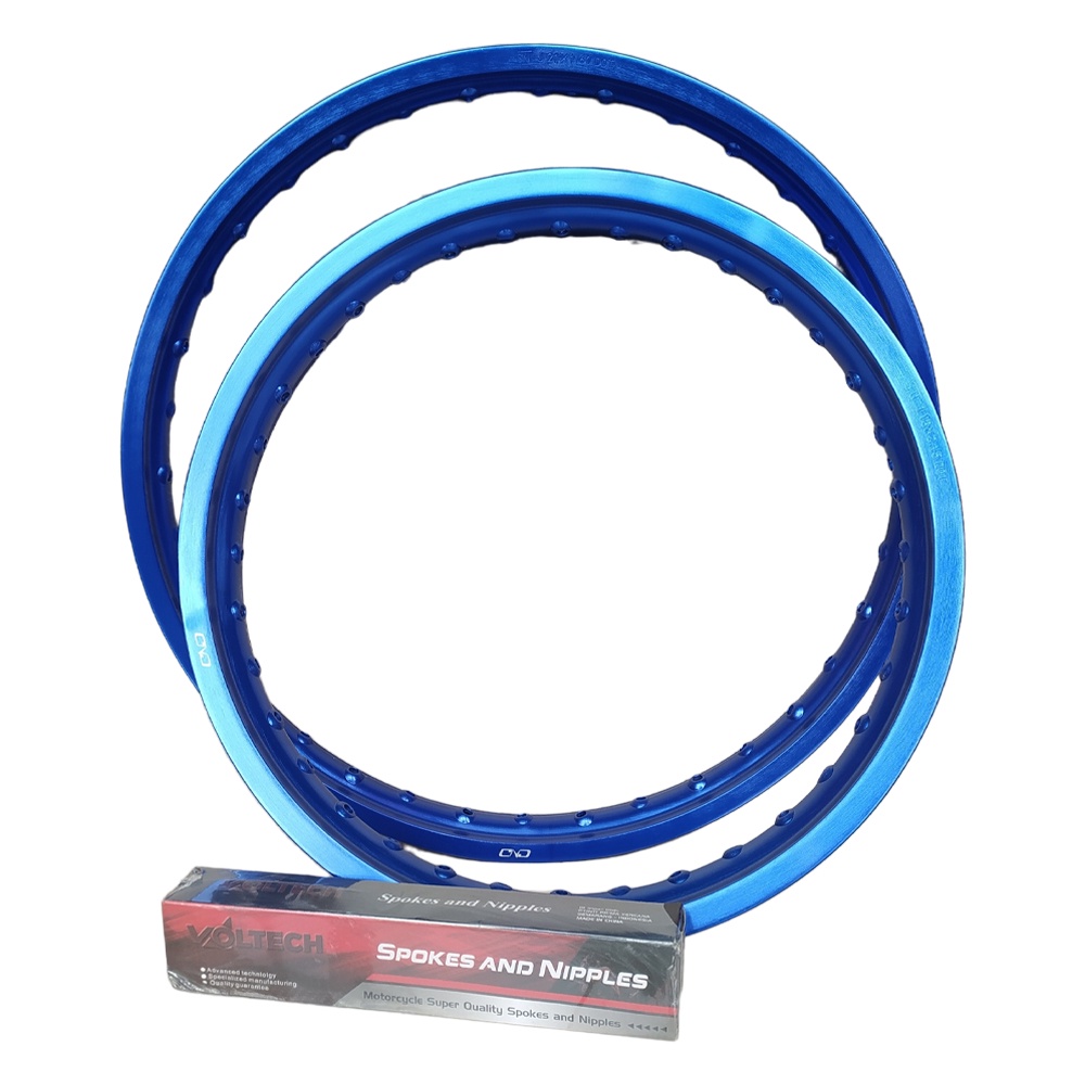 VELG SET ALUMUNIUM RING 21/160 - 18/215 + JARI JARI DELKEVIC BIRU