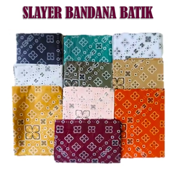 Slayer batik multifungsi bandana batik masker batik syal batik scraf motif batik multifungsi slayer pria wanita unisex