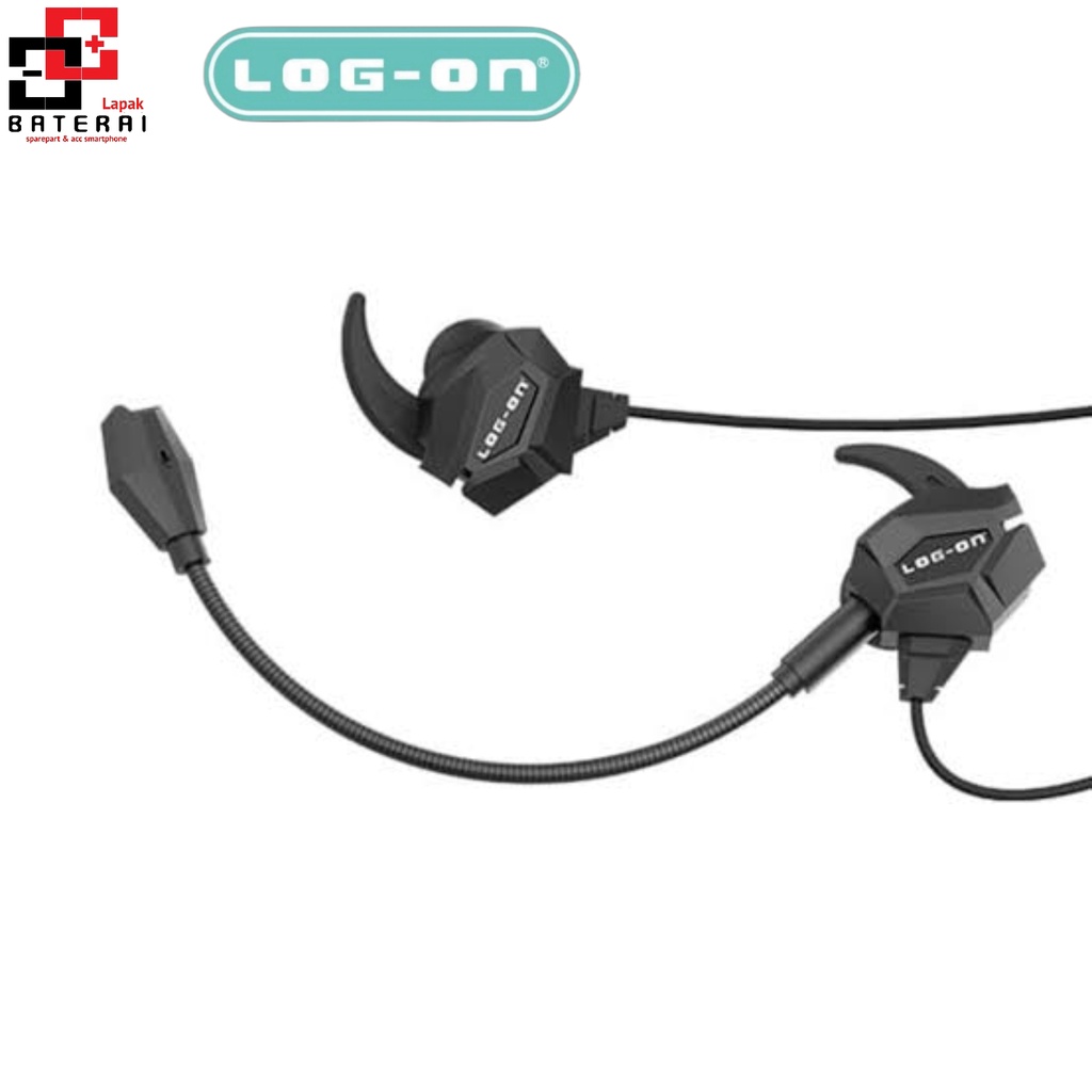 LOG - ON RX9 Shooter Headset Gaming Double Mic | Earphone Game | Handsfree Gamer