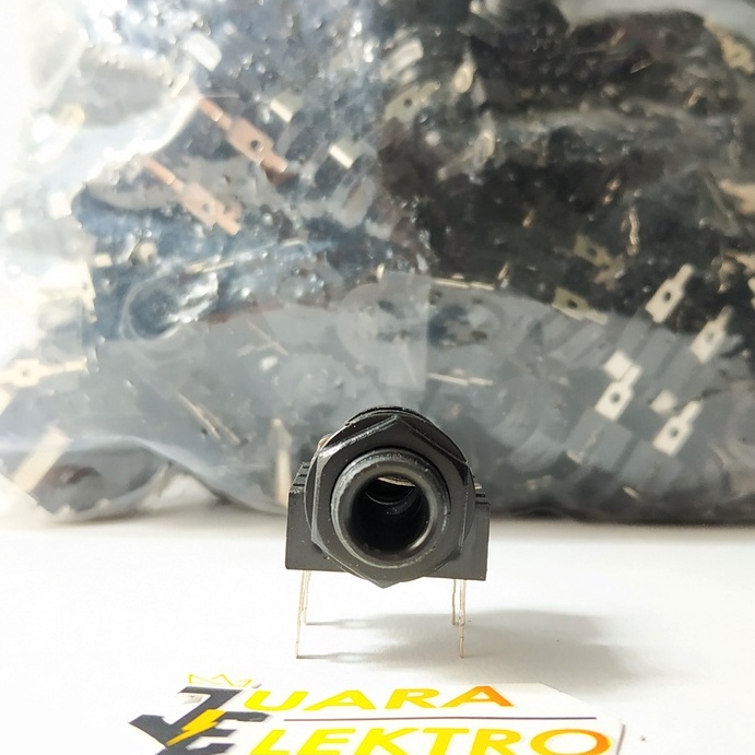 Socket Mic Mono Kelabang 4 PIN | Socket Akai Mono 6.5mm Model Kelabang 4 PIN