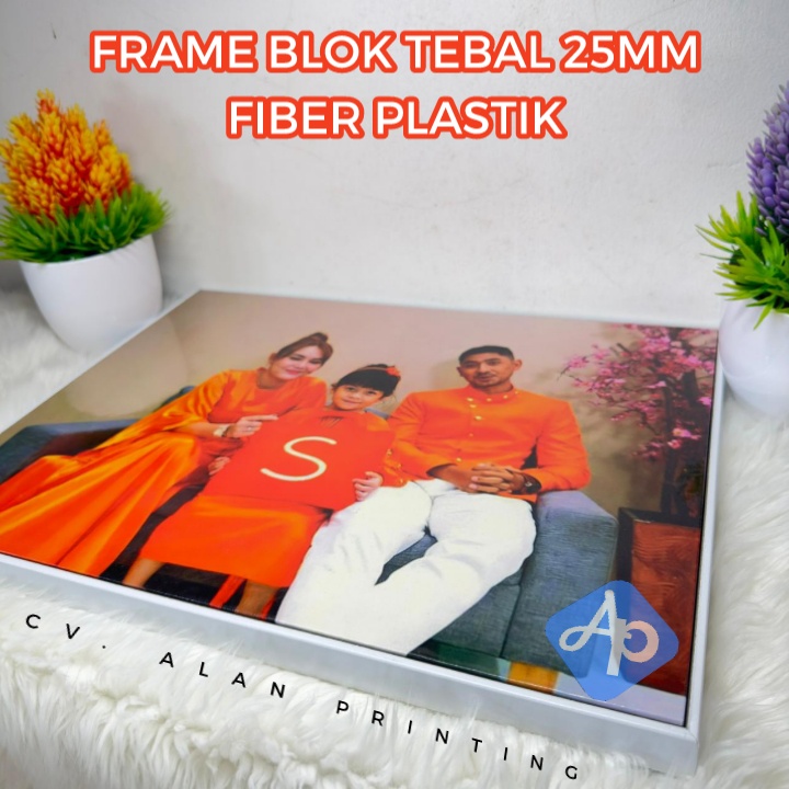 CETAK FOTO BINGKAI 10R TEBAL 25 MM - FRAME BLOK FIBER PLASTIK ads