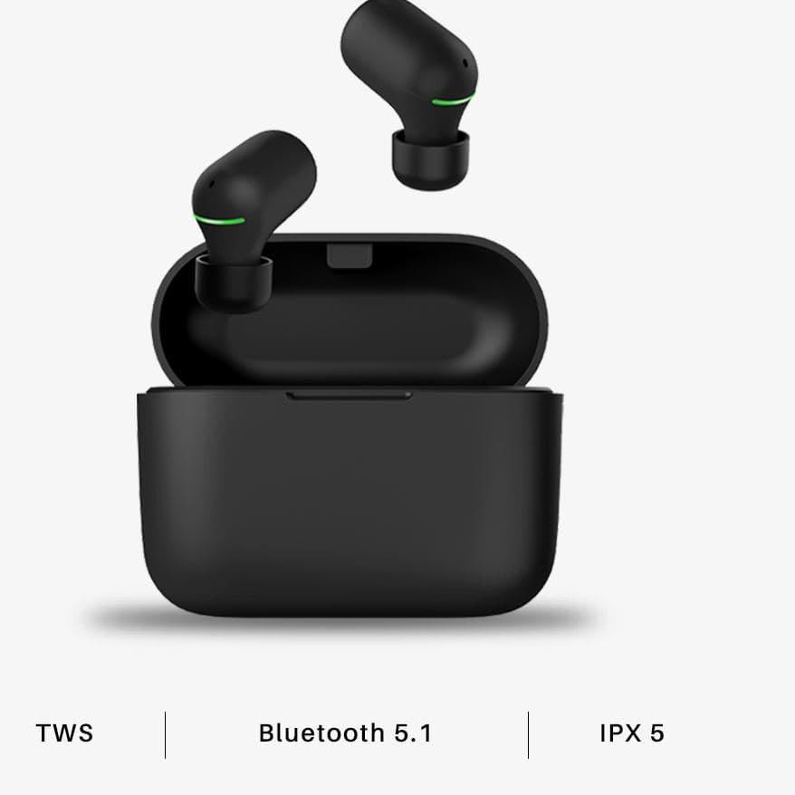 Ω SOUNDTECH S16 TWS Wireless Earphone Bluetooth 5.1 Touch - Black ✵