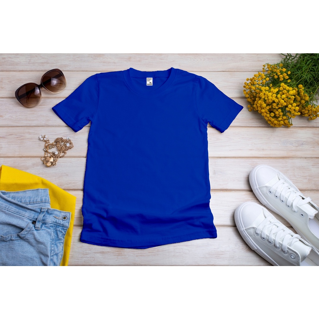 KAOS POLOS BIRU BENHUR COTTON COMBAT 24S PREMIUM