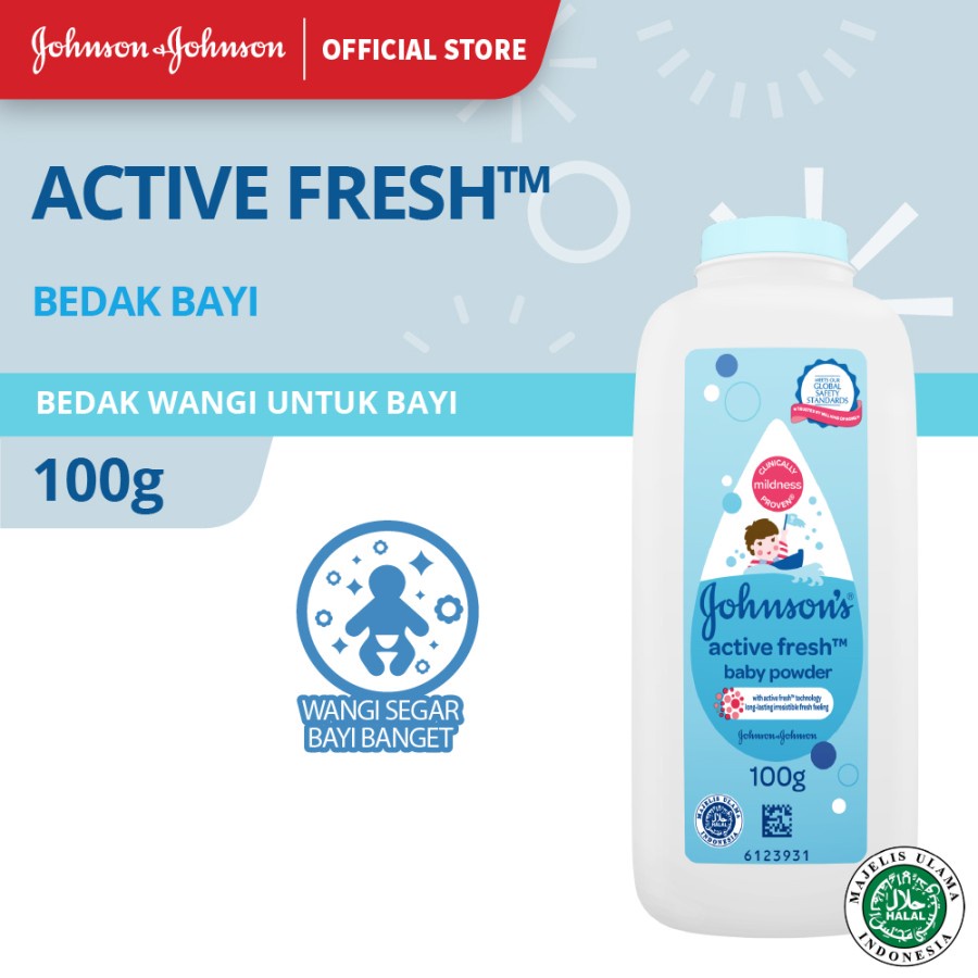 Johnson's Bedak Bedtime Extra Fill 75g+25g / Milk+rice 75g+25g/ Blossoms Pink 75g+25g /ActiveFresh