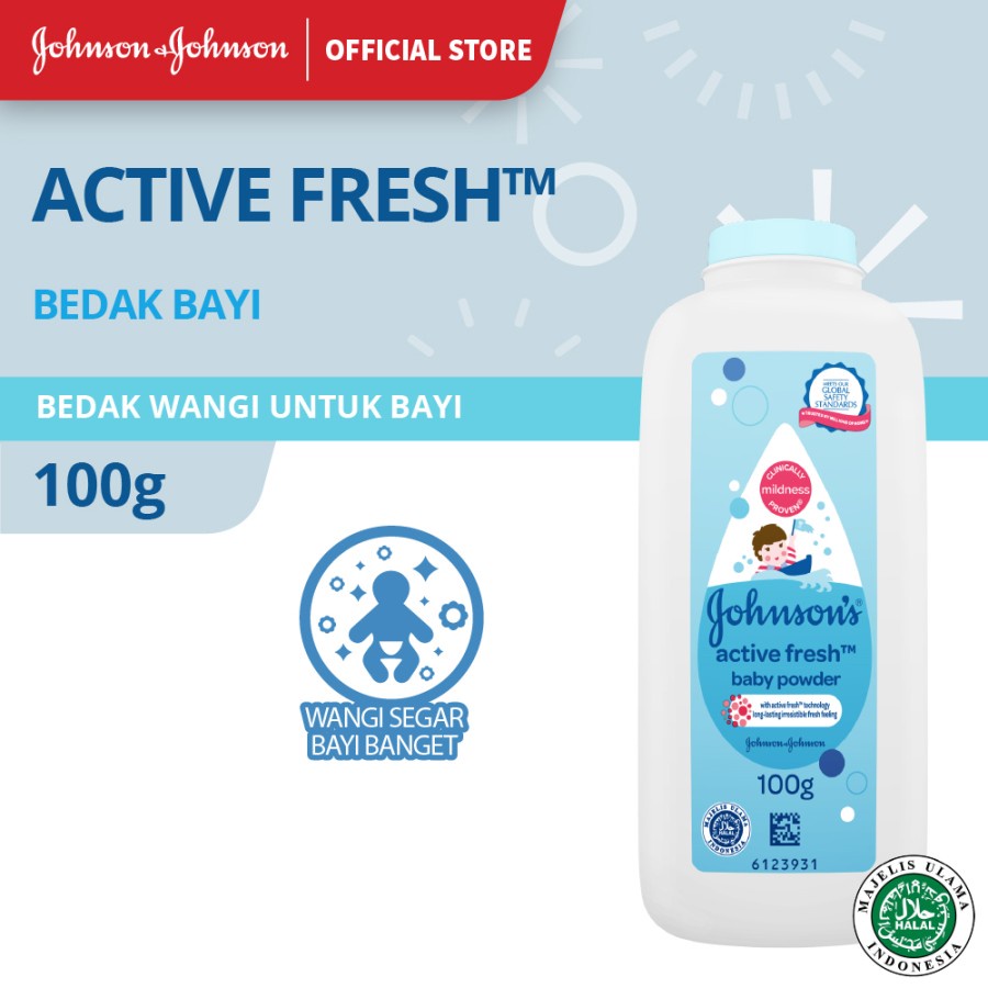 Johnson's Bedak Bedtime Extra Fill 75g+25g / Milk+rice 75g+25g/ Blossoms Pink 75g+25g /ActiveFresh