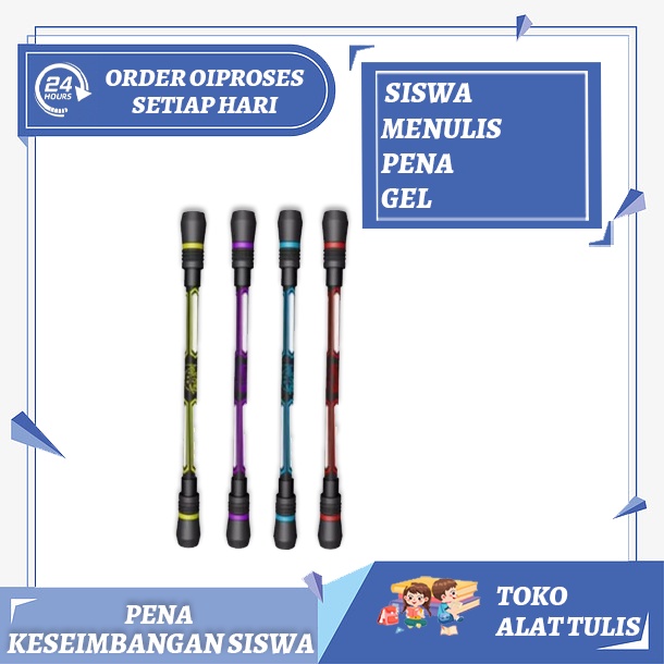 

【[Promosi Panas] 】Pen for Kids Non Slip Trick Rolling Students Writing Gel Pen Kawaii adult children balance pen Stress Releasing Brain Training Spinning Pen Creative Funny Spinning Gaming