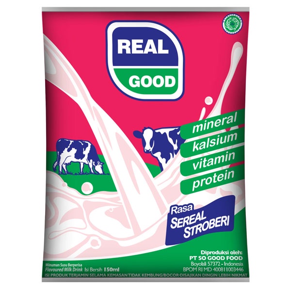 

REAL GOOD STRAWBERRY MILK 150 ML - SUSU