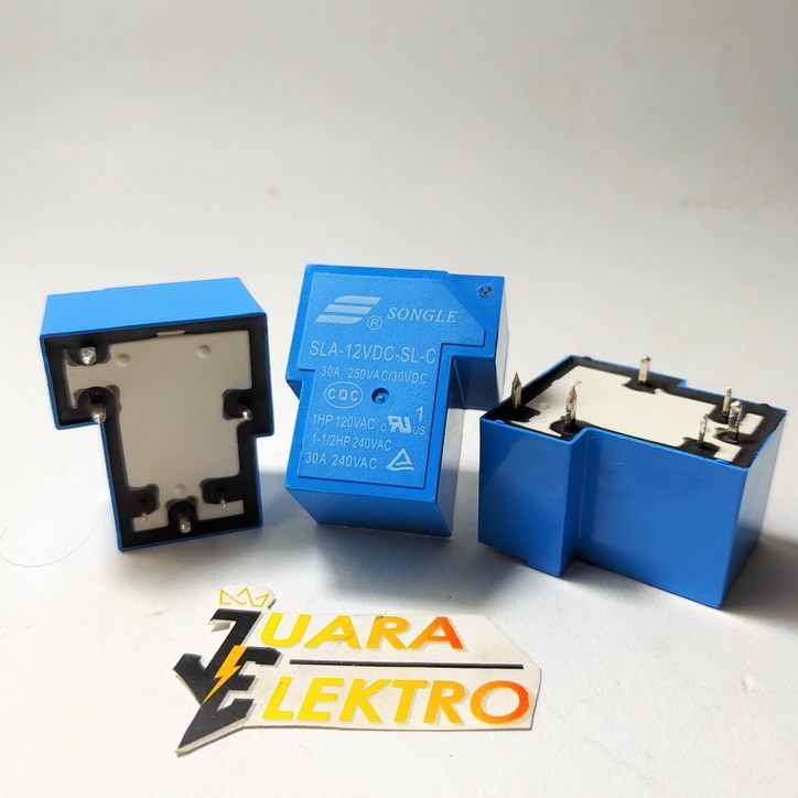 RELAY 12 VOLT 6 PIN SONGLE (KODOK) | Relay Pemutus Arus Listrik