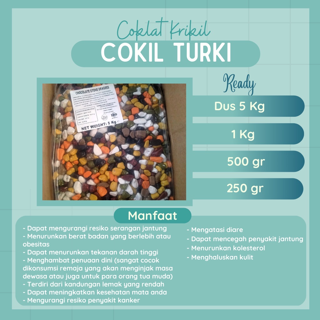 

Coklat Kerikil Turki 100 gr
