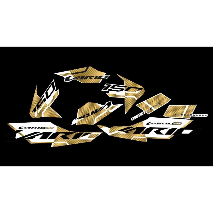 Striping Vario 150 Malaysia New Gold Edition