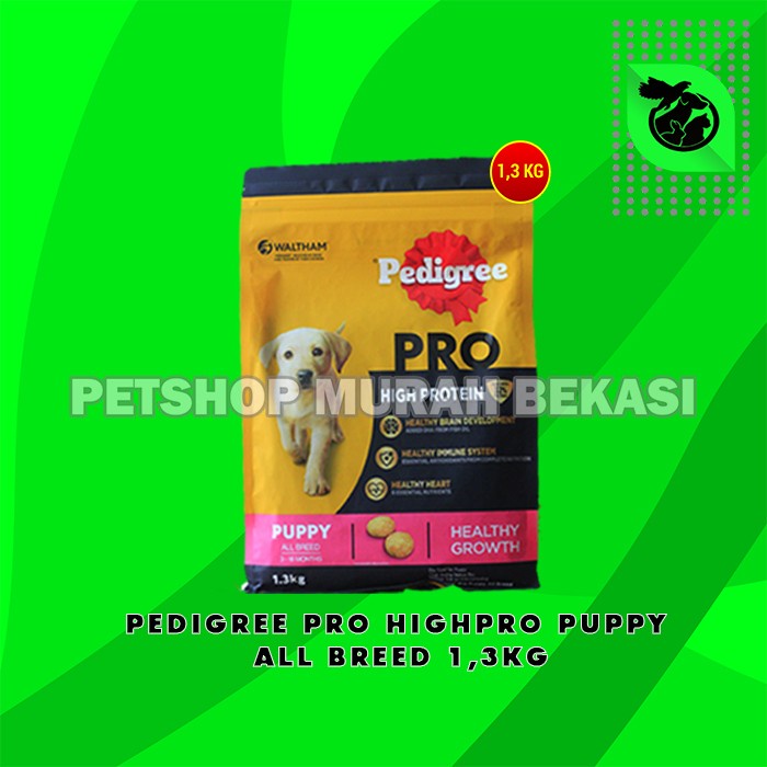 Makanan Anjing Pedigree High Pro Dog Food Puppy 1.3 KG