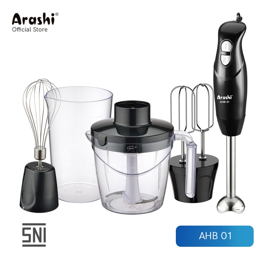 Arashi AHB 01 Hand Blender Juicer Mixer Chopper Tangan 5in1