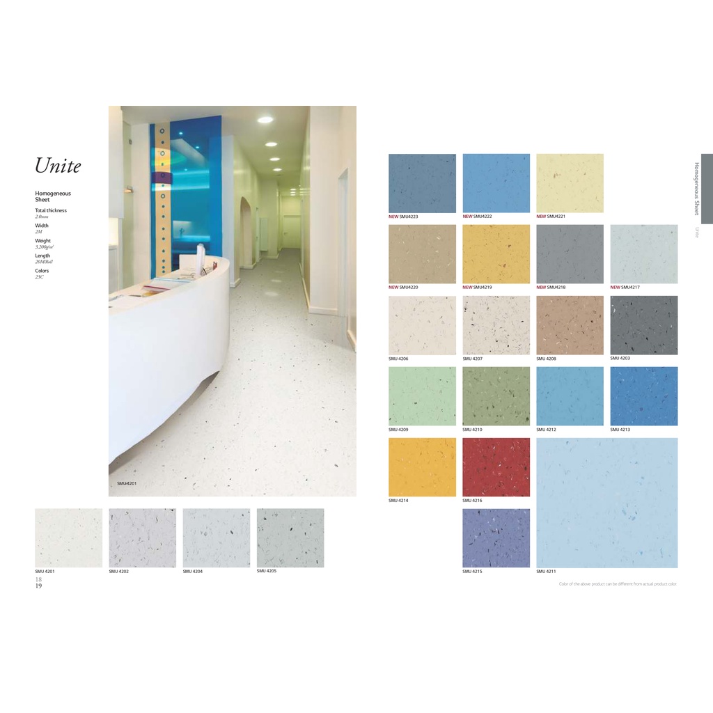 Vinyl Roll LG Unite Tebal 2mm - Vinyl Lantai Rumah Sakit Anti Bakteri