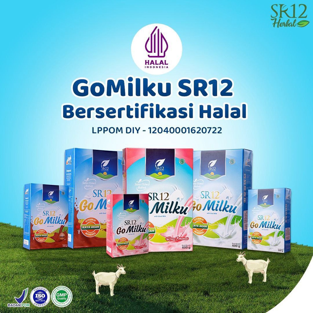 

Susu Kambing Etawa Gomilku Sr12 Go Milku Gomilk SR 12 Halal BPOM Untuk Kesehatan Tubuh Imun Booster