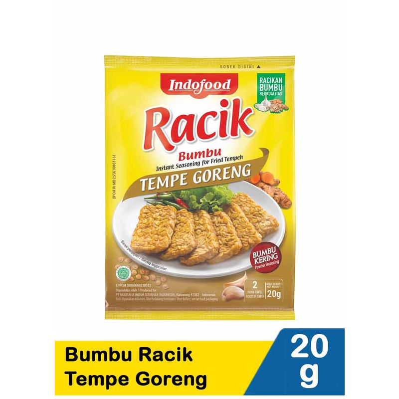 

Indofood Bumbu Racik Tempe Goreng 20 Gram