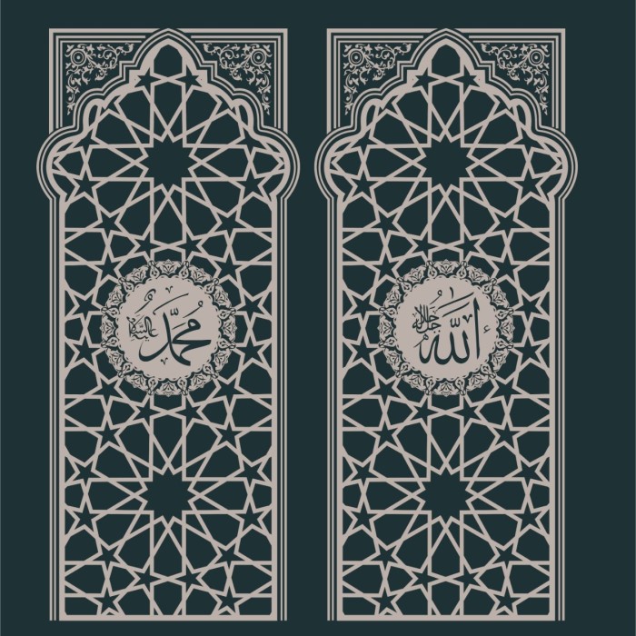 COD stiker jendela masjid sanblast