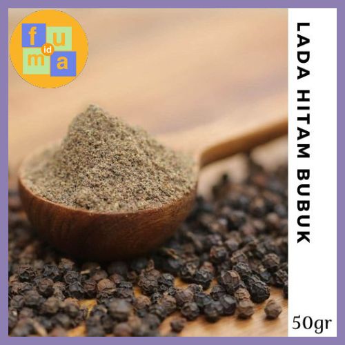 Lada Hitam Bubuk 50gr / Merica bubuk / Ground black Pepper / Rempah / bumbu dapur