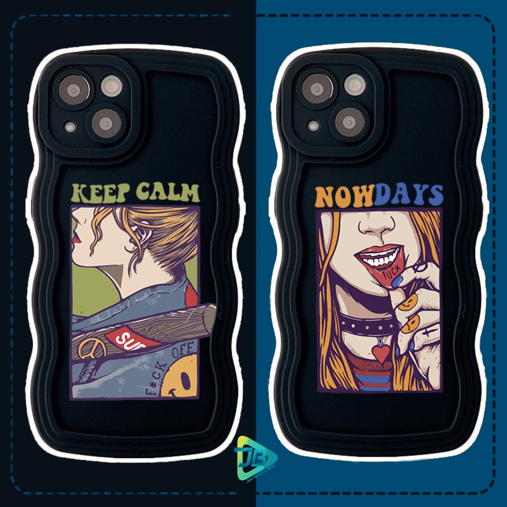 CUSTOM SOFTCASE SILIKON GELOMBANG WAVY CUSTOM KEEP CALM FOR VIVO Y12 Y15 Y17 Y15S Y16 Y02S Y20 Y12S Y20S Y33S Y21 Y22 Y30 Y50 Y35 2022 Y51 2020 Y53S Y53 Y71 Y75 Y83 Y91 Y93 Y91C Y1S V5 V7+ V21 V23E V25 PRO S15 JB8163