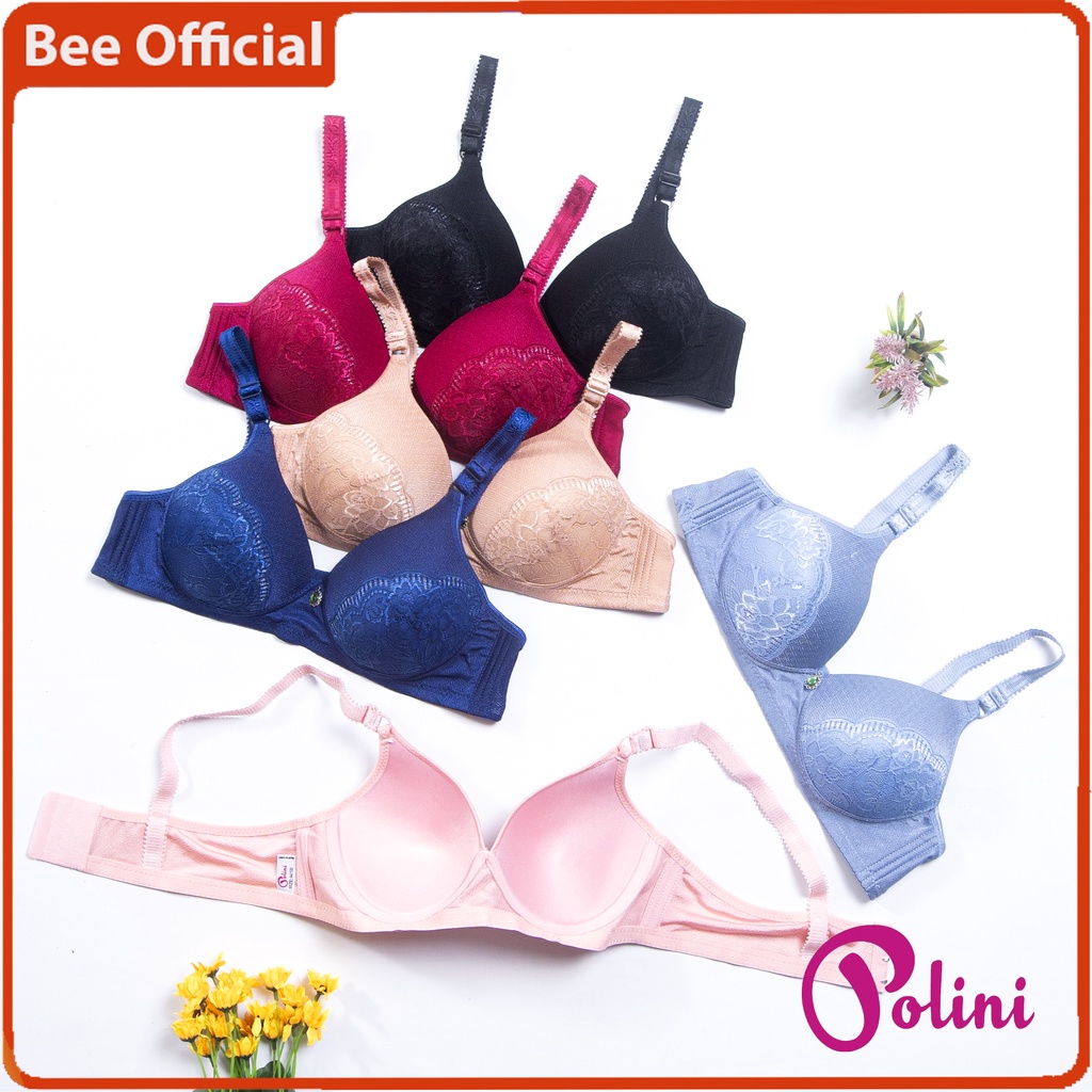 BEE - BH Bra Push Up Tanpa Kawat Style Pakaian Dalam Wanita High Quality POLINI G670