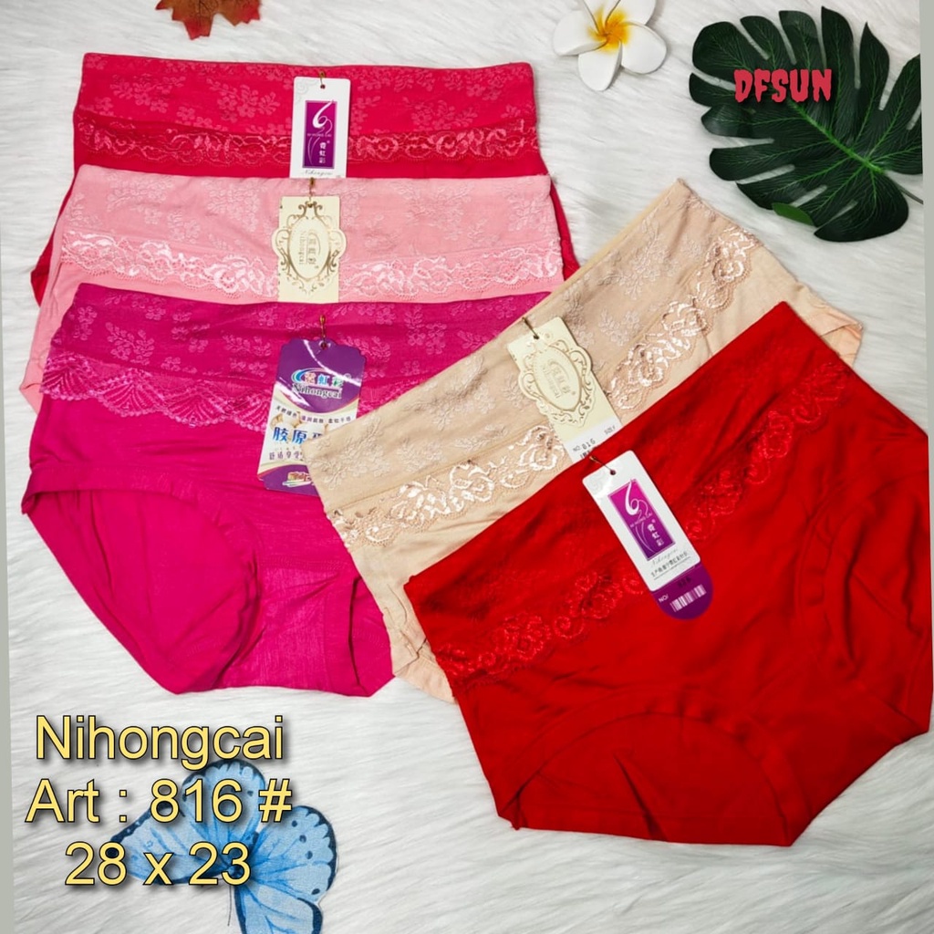 [BAYAR DI TEMPAT] woman under wear kolor Celana dalam wanita CD cewe polos celana renda motif bahan adem nyaman digunakan awet harga murah import kualitas premium