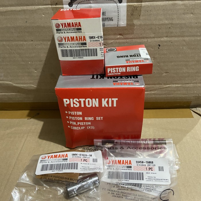 Piston Seher Ring Set 5Mx Mio Sporty Soul Nouvo Original Ygp