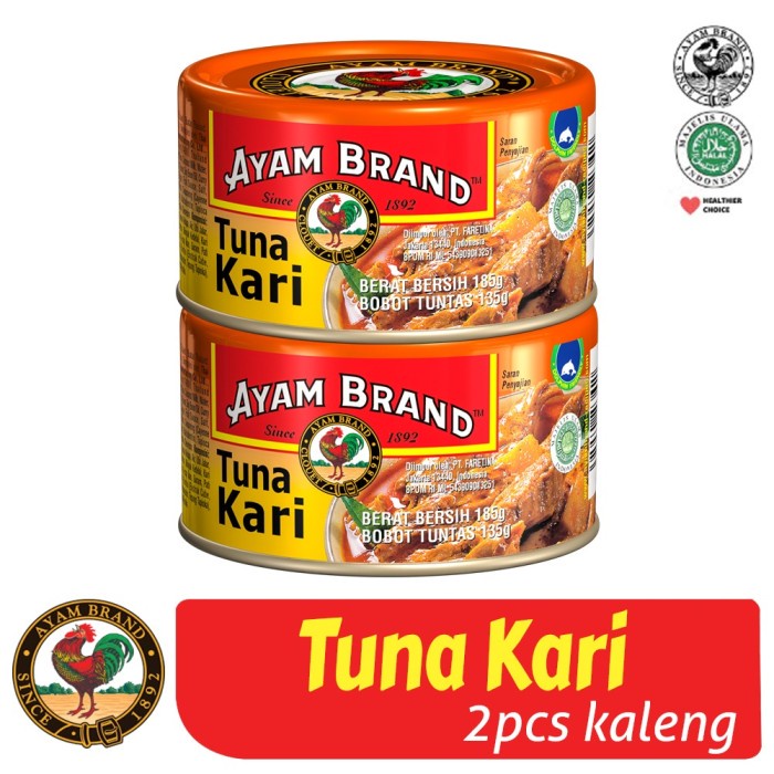 

IKAN TUNA KALENG KARI AYAM BRAND 160GR ISI 2 PCS