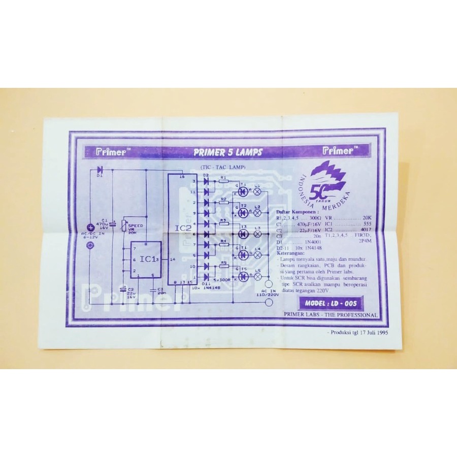 PCB Primer 5 Lamps (LD 005)