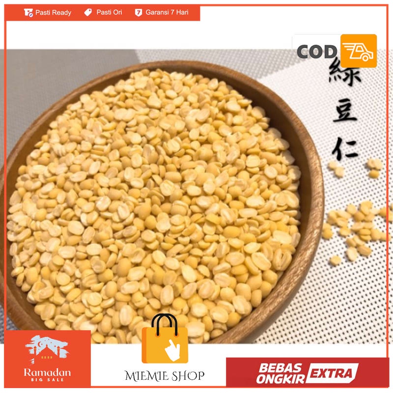 

Kacang Hijau Kupas Organik Kacang Ijo Kupas Organik Mung Beans 500g