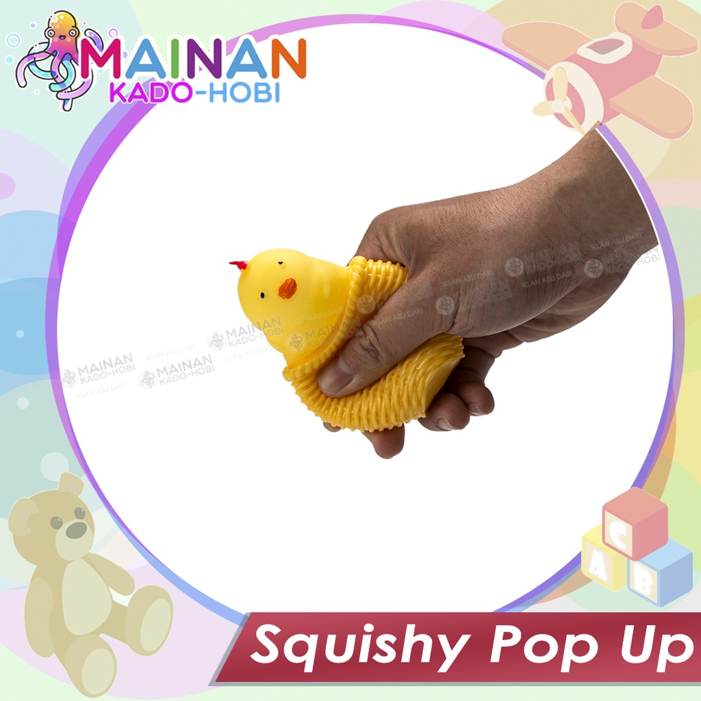 MAINAN ANAK STRESS GAME SQUISHY KARET KARAKTER LUCU AYAM CHICK