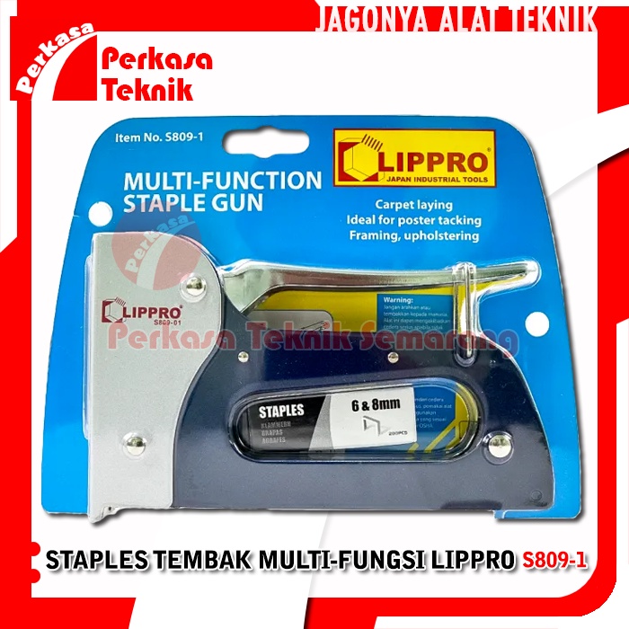 

Staples Tangan Gun Tacker Lippro S809-1 Staple Jok Heavy Duty