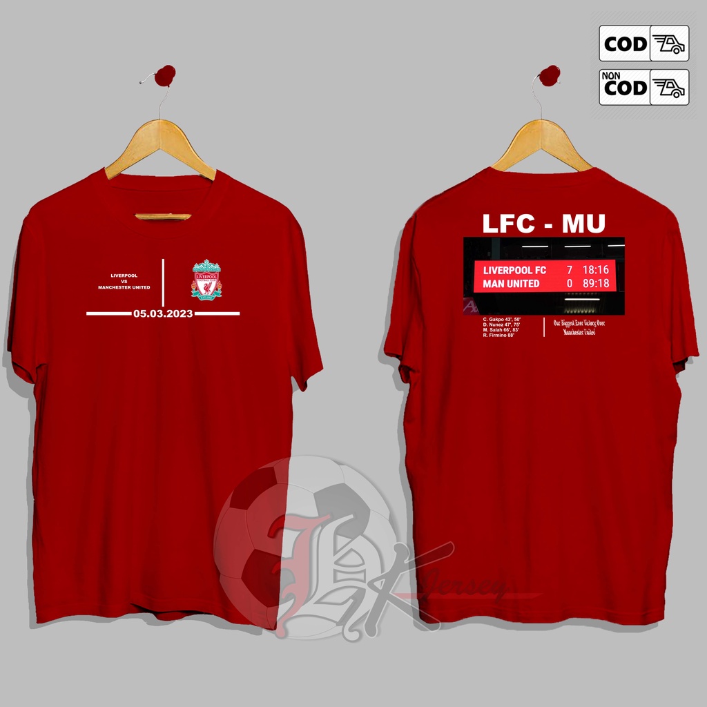 T-SHIRT KAOS LIVERPOOL VS MU 7-0