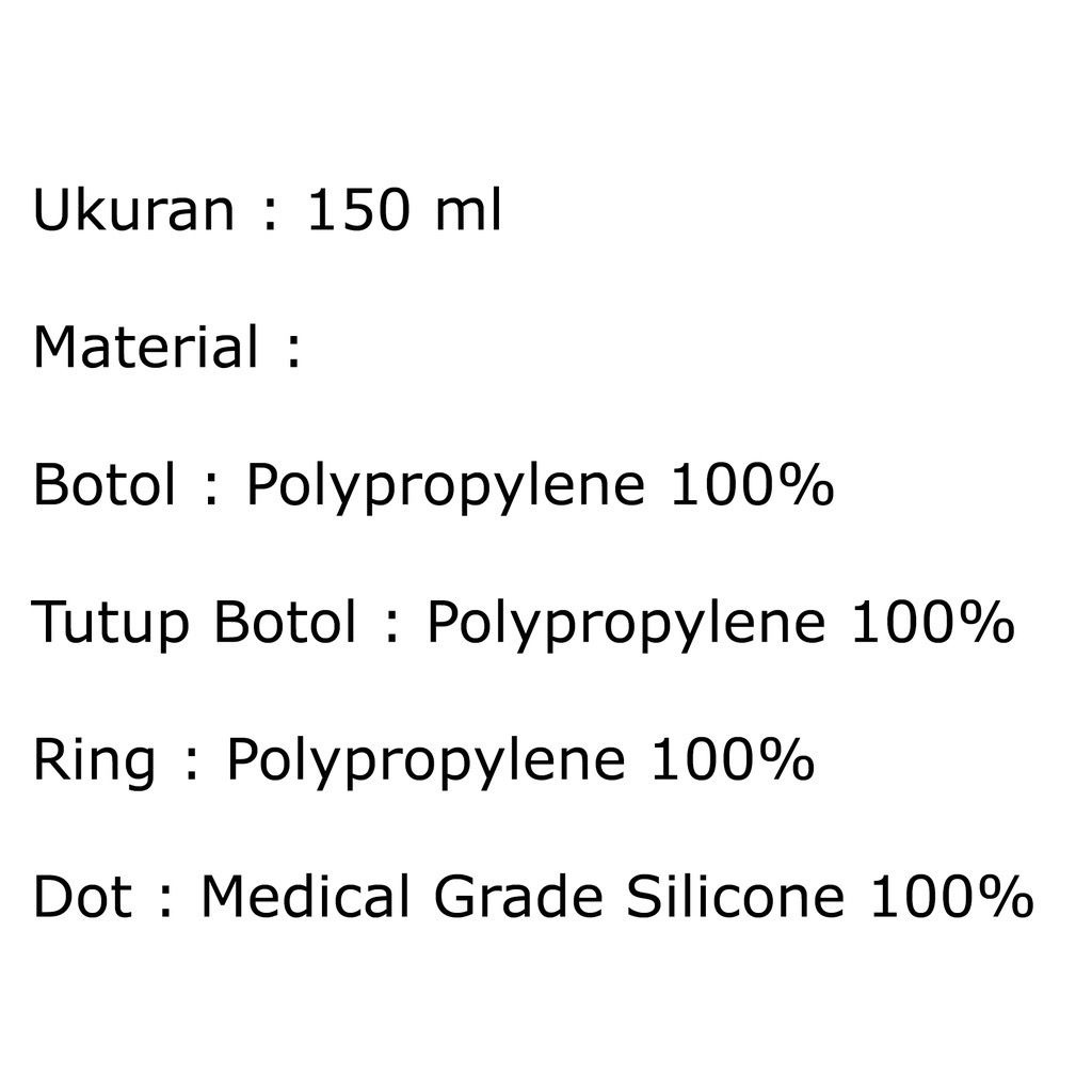 Botol Susu Bayi Wadah Makanan Cemilan BABY SAFE Bottle Food Container WNC2 2pcs