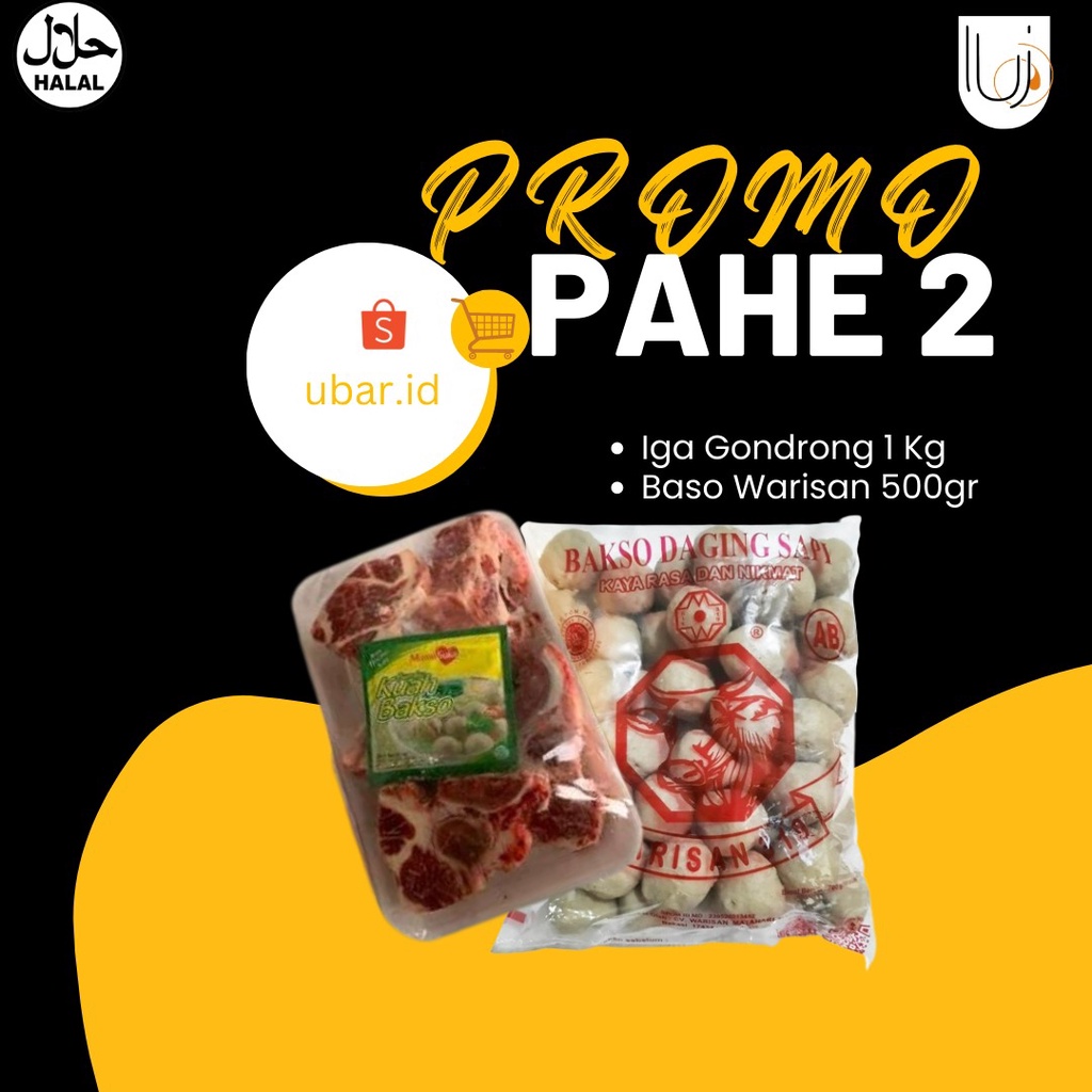 

IGA GONDRONG 1KG & BAKSO WARISAN ISI 50