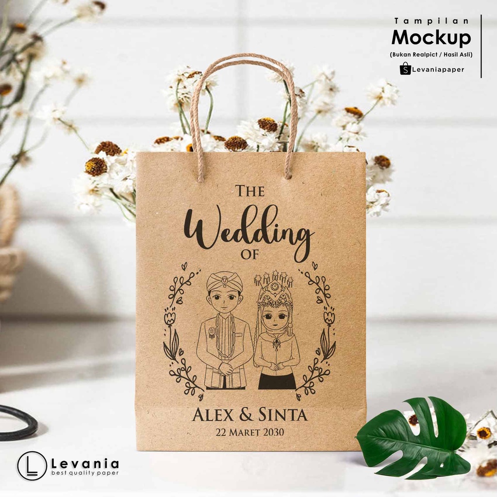 

Paperbag Size 8 x 4 x 26cm - Custom Desain - Paper bag Pernikahan. Paperbag Wedding.Souvenir. Custom Desain, Kertas Coklat, Tas Kertas, Tas jinjing, kosmetik olshop, Kantong, Paperbag, Gift Bags, Tas Coklat, PAPERBAG CUSTOM