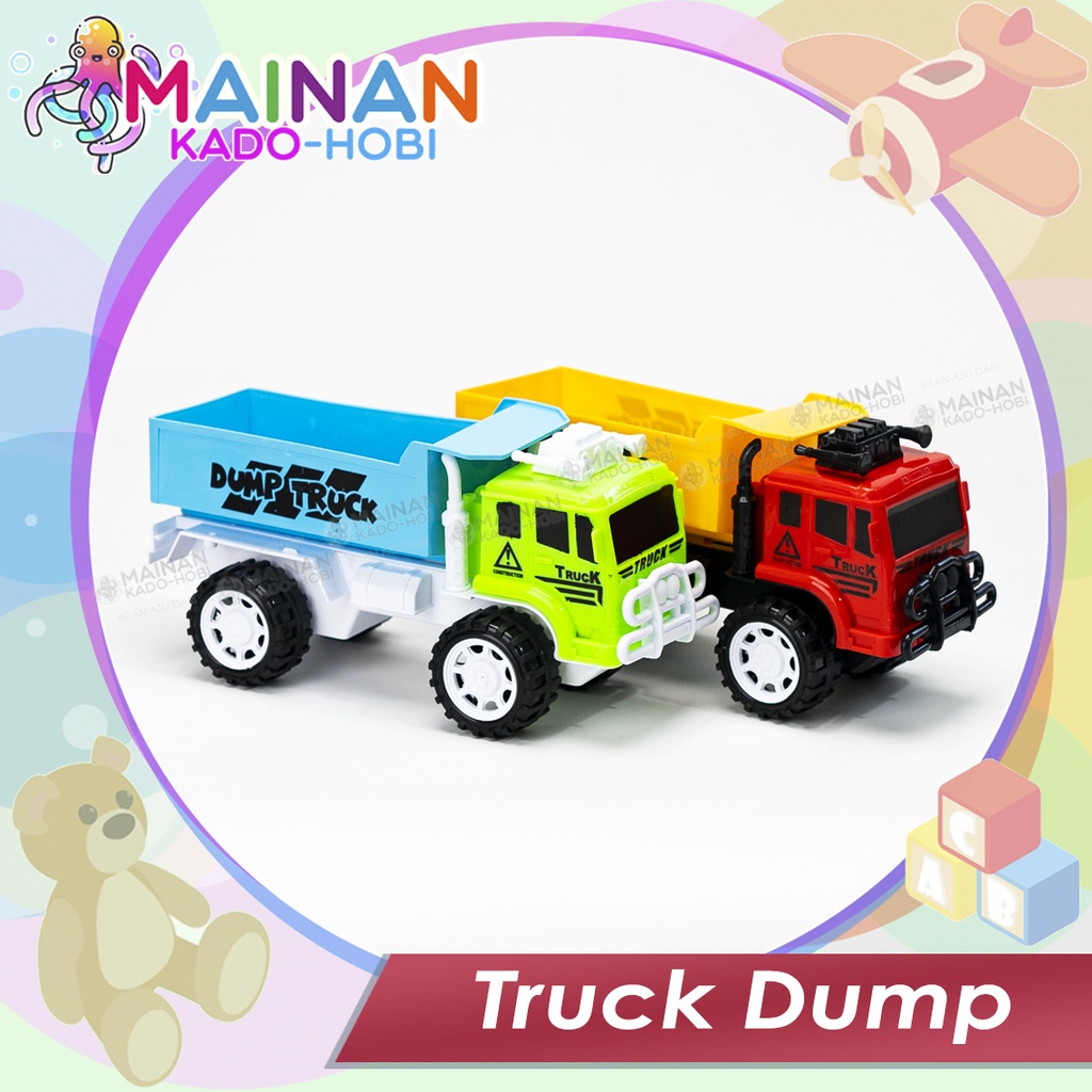 HADIAH ULANG TAHUN ANAK MAINAN PREMIUM ANAK MINIATUR DIECAST CAR DUMP TRUCK MOBIL TRUK KONSTRUKSI