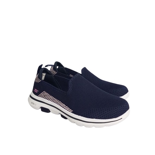 SEPATU SKECHERS GOWALK 5 PRIZED - NAVY/WHITE ORIGINAL